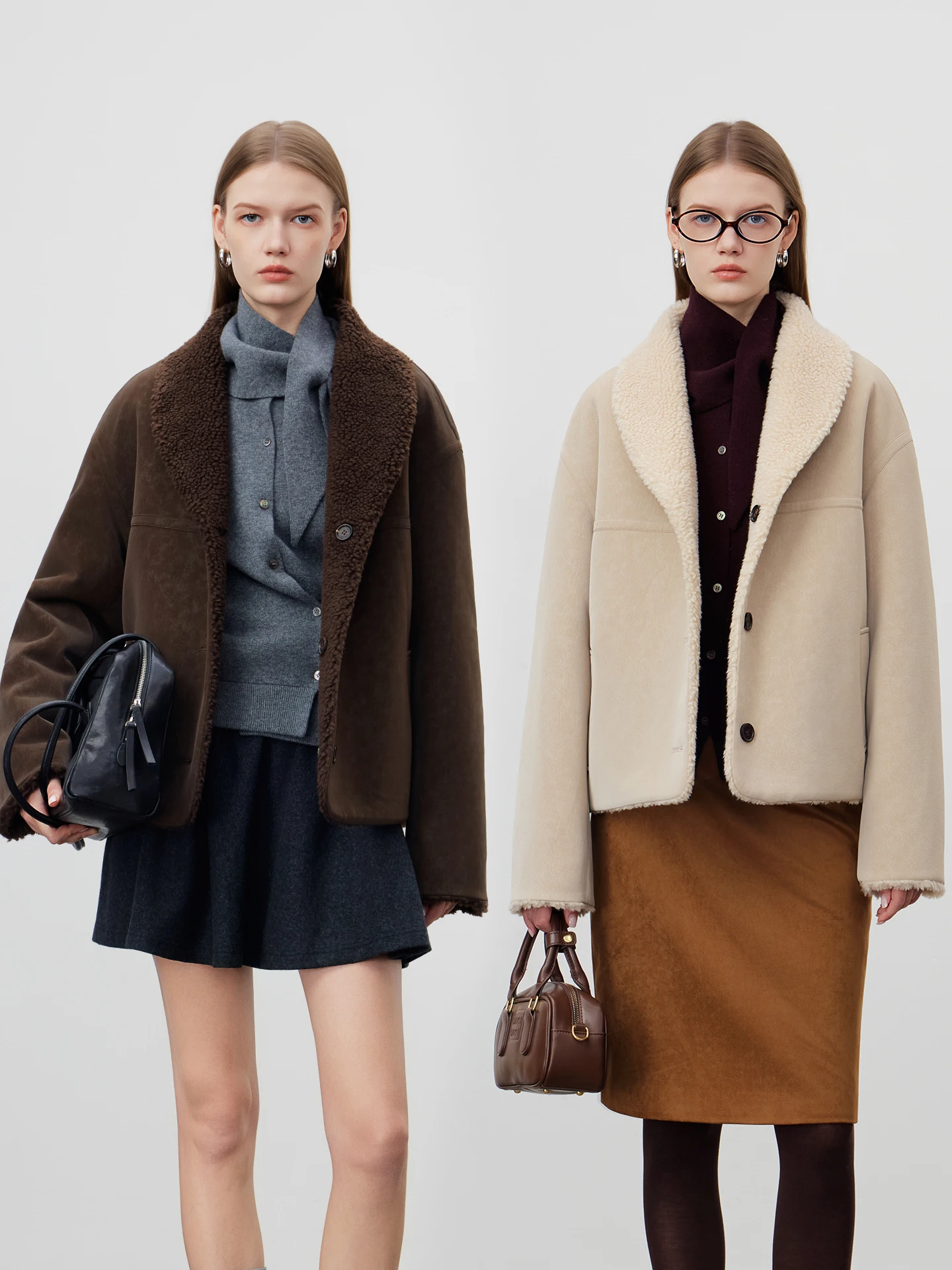 

Женское зимнее пальто River Ort Coat Mis Fce Surface из смесовой шерсти с утолщенным воротником и наполнителем из верблюжьего пуха