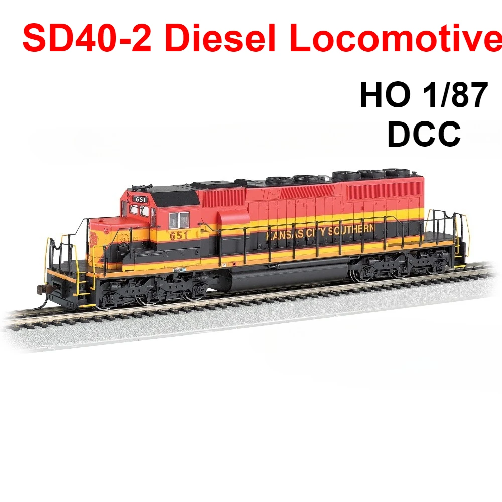 

HO Type 1/87 Toy Train SD40-2 Diesel Locomotive Powered with Lights 67203 Digital Sound Effects Train Model Boy's Toy Gift
