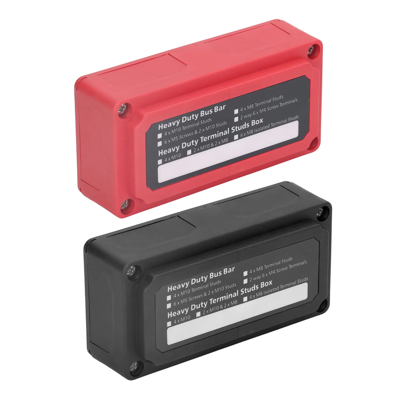 48V 300A Bus Bar Box with Screws M10 Terminal Studs Power Junction Distribution Block Busbar Box
