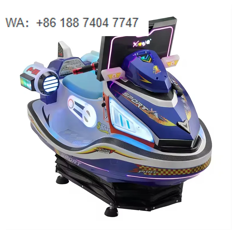 

Coin Operated Video Games Simulator 3D Motorboat Amusement Park Kids Jet Ski Kiddie Ride