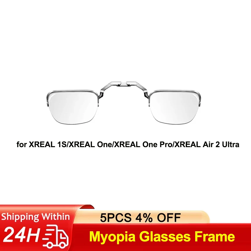 Myopia Glasses Frame for XREAL 1S/XREAL One/XREAL One Pro/XREAL Air 2 Ultra Smart AR Glasses Accessories