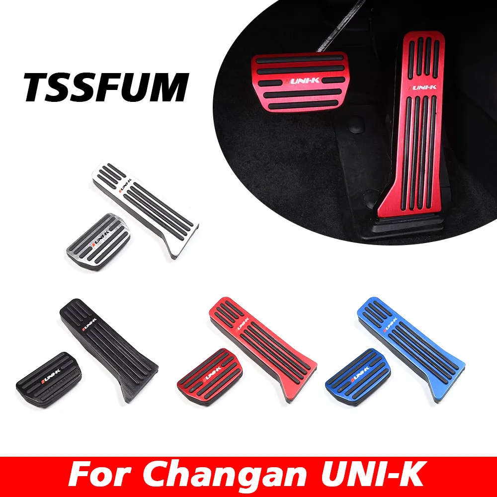 

Non-slip Aluminum Alloy Throttle Brake Pedal Cover For Changan UNI-K 2021 2022 2023 2024 Brake Accelerator Pedal Car Accessories
