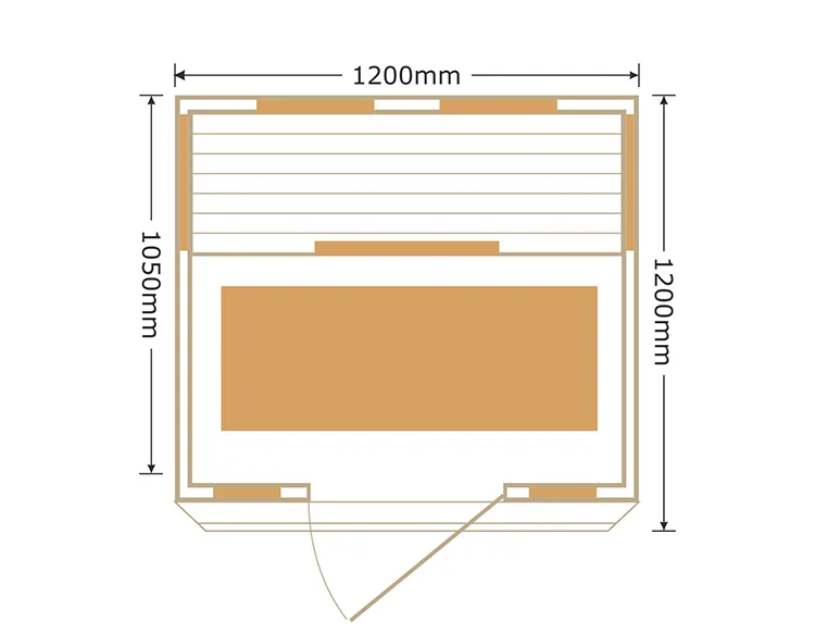 Customization.Modern 2-Person Portable Hemlock Red Cedar Far Infrared Sauna Room Indoor Low EMF Heating for Home Spa Relaxation