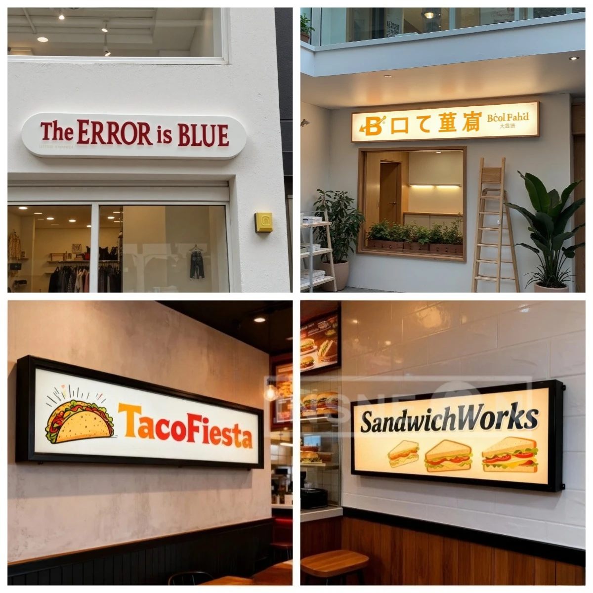 Custom Business Advertising Glow Signs Light Box Premium Logo Display LED Signage Box Illuminated GloveTech Shop Lightbox Logo