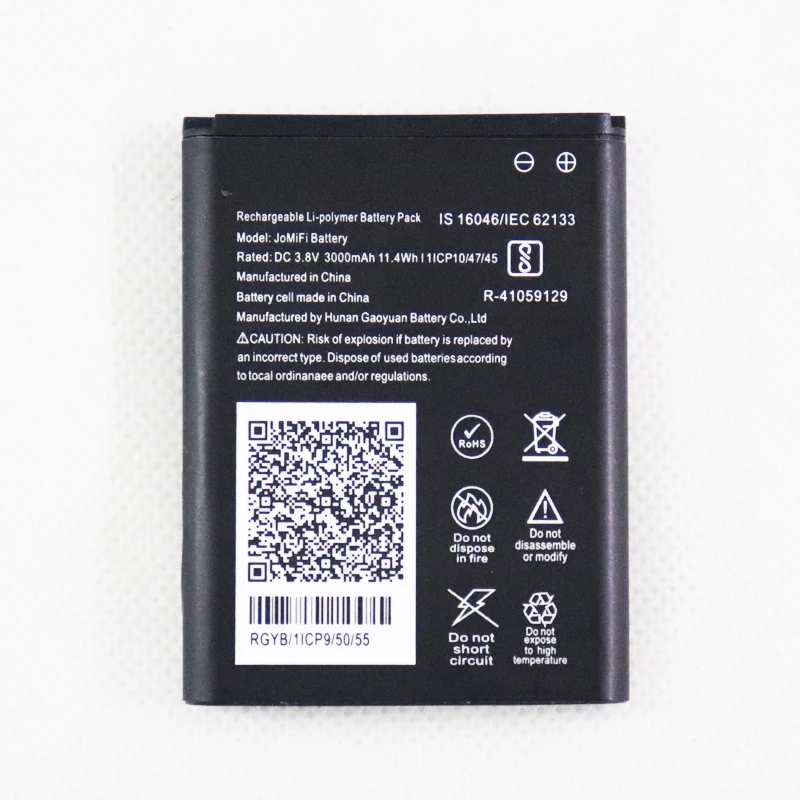 JoMiFi 3000mAh Battery For JIO MIFI India 4G Wireless Router Battery Replacement