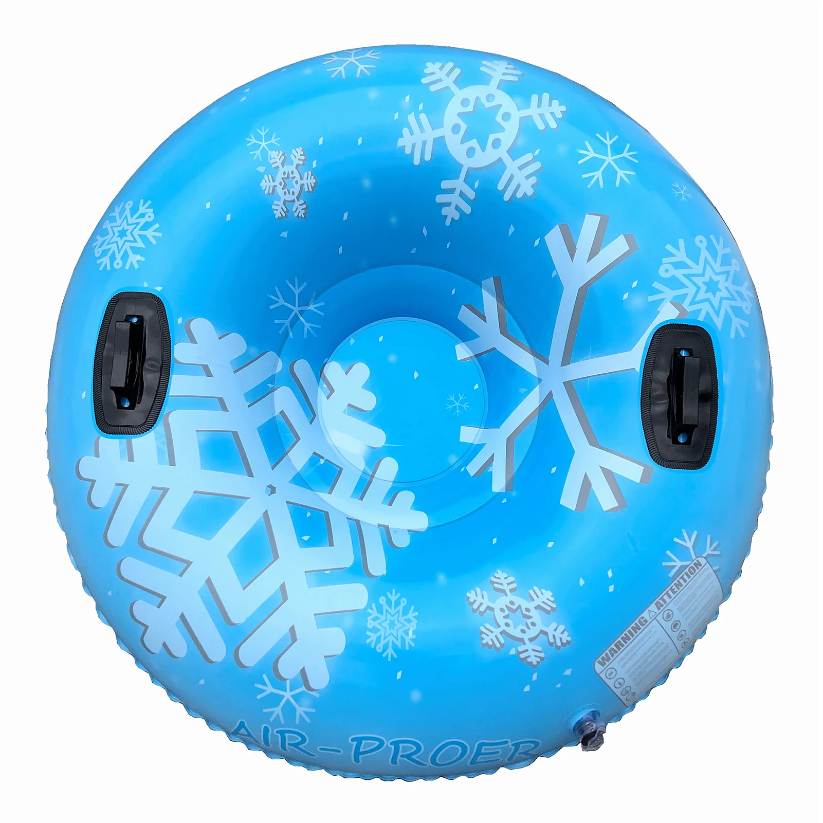 Inflatable Ski Ring PVC Sledding Tube Thicken Snow Tubing Winter Snow Tube with Handle