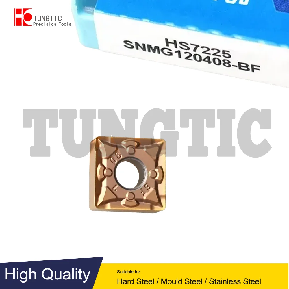 

SNMG120404-BF SNMG120408-BF HS7225 HS7125 Carbide Turning Cutter CNC Insert Lathe Tools Machining Metal