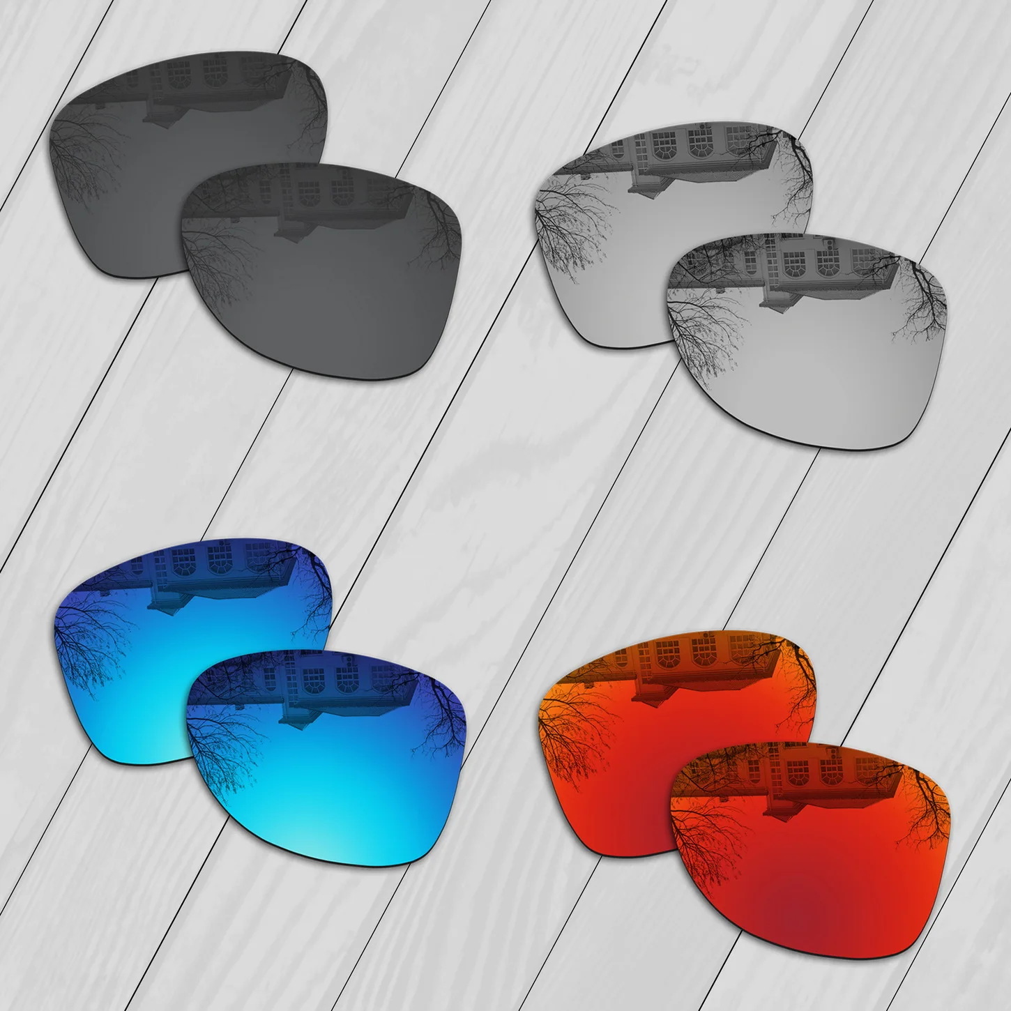 

ELuxonsight Polarized Enhanced Replacement Lenses for Oakley Feedback OO4079 59mm Sunglasses - Varieties Colors
