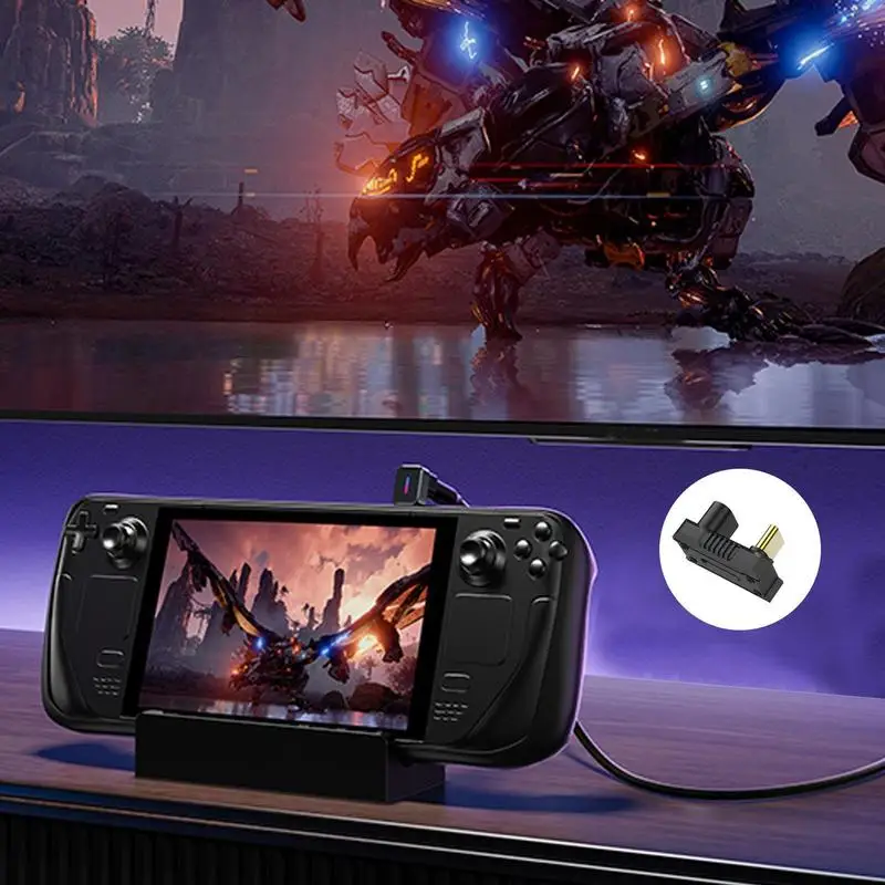 For ASUS ROG Ally USB C Male To Female Extension Connector 180 Degree U-shaped 140W Type C Elbow Charging Adapter For Steam Deck