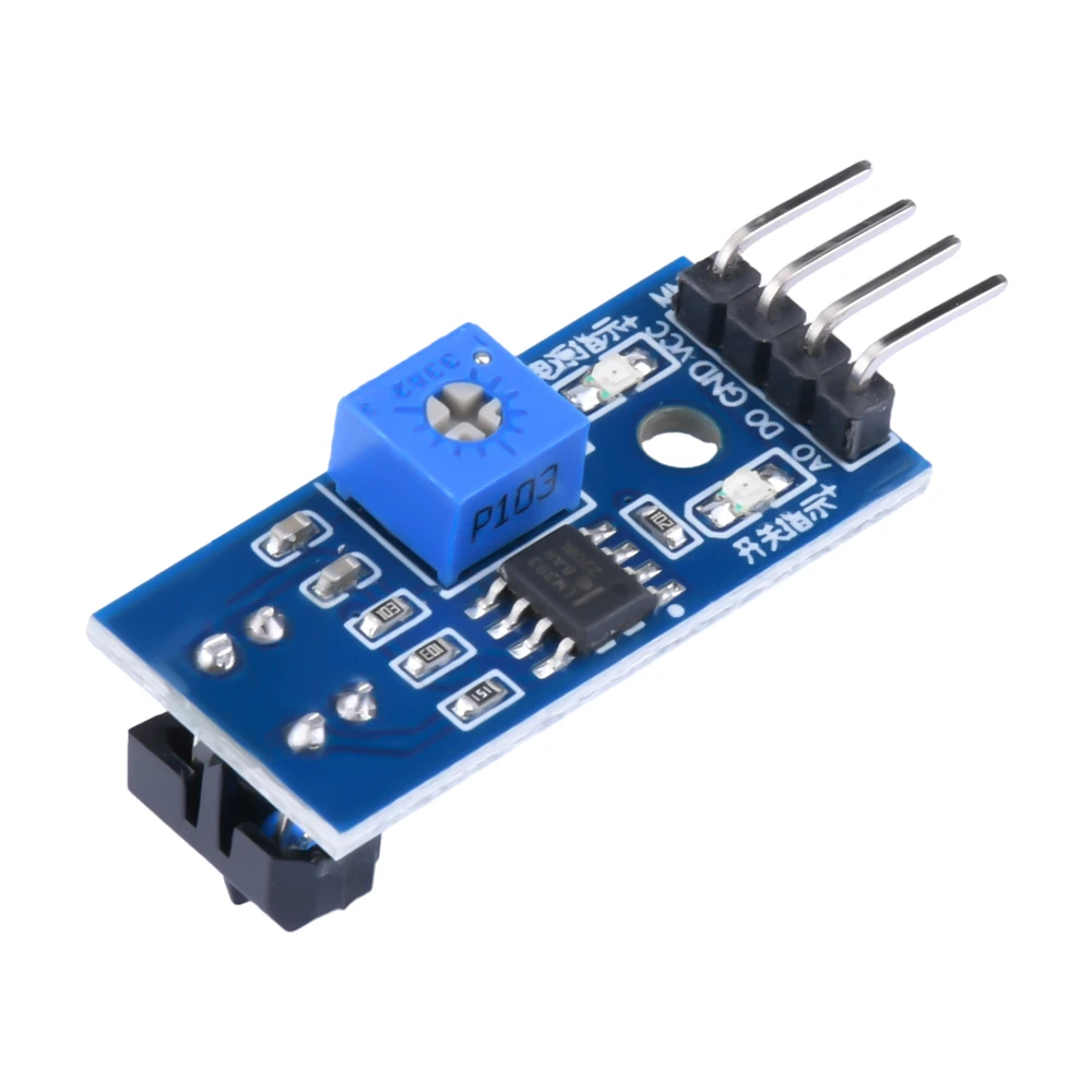 1Pcs TCRT5000 Infrared Reflective IR Photoelectric Switch Barrier Line Track Sensor Module 4Pin Blue For Arduino