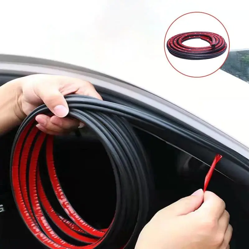 5-hole car sealing strip, door seam, engine hood, trunk, sound insulation, noise reduction, dust prevention rubber strip