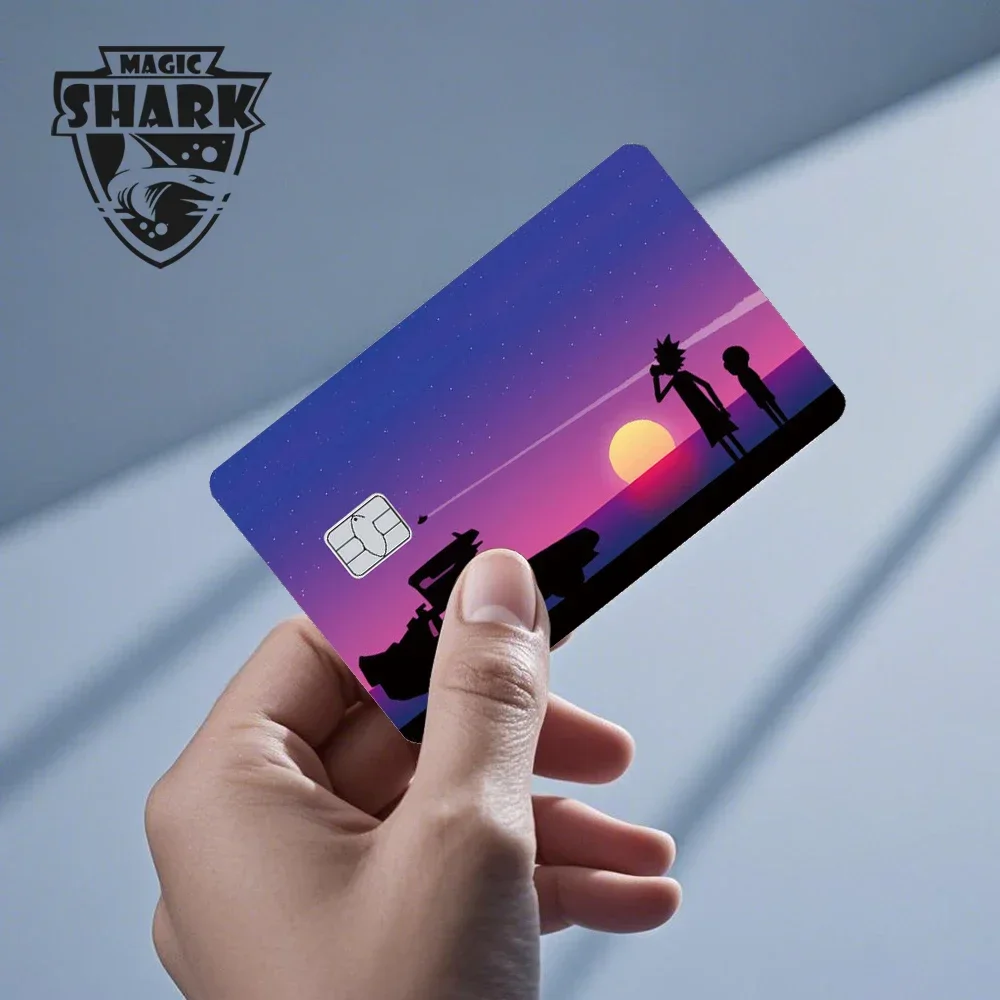 Magic Shark Kawaii Anime Tape Pig Dreamy Sticker Film Skin Cover for Debit Credit Bank Card Small Large Chip