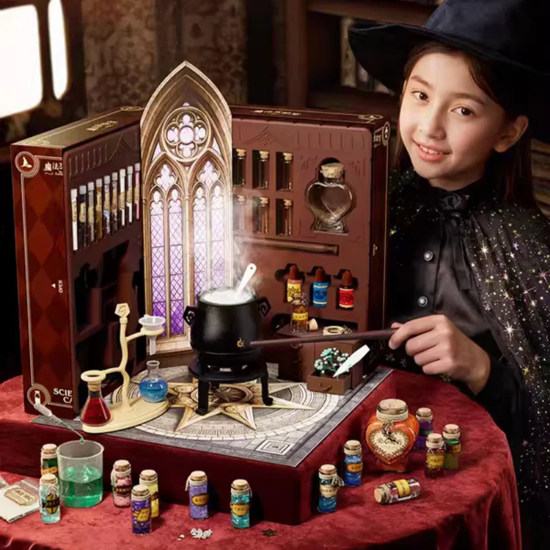 

Набор для научных экспериментов «Волшебные зелья»: материалы для самостоятельного изготовления игрушек для детей младшего школьного возраста, набор для волшебной лаборатории