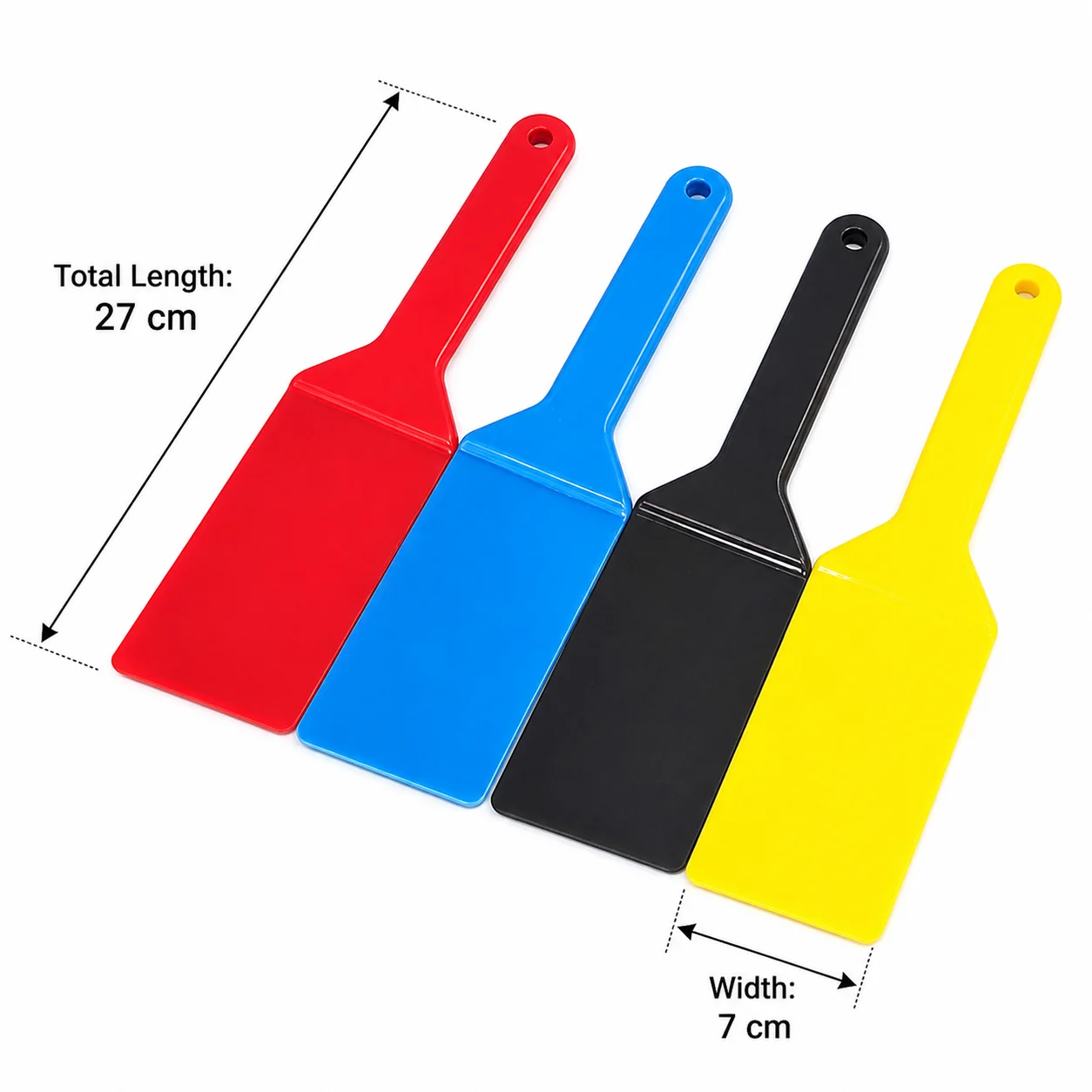 Printing Press Ink Spatula CMYK 4PCS/Set, Plastic Ink Scraper Tool Compatible with Heidelberg Roland Komori KBA