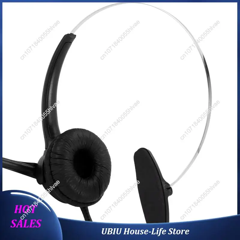 

3X RJ9 Наушники для колл-центра Монофонические наушники Гарнитура с шумоподавлением Наушники для вызова с микрофоном-Лучшие продажи