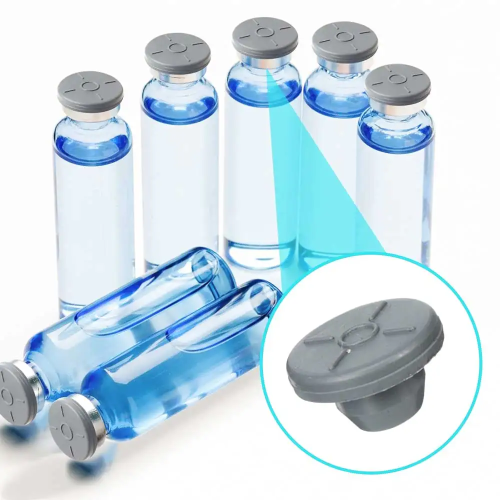 100-1000x السدادات المطاطية الذاتي ختم حقن ميناء التلقيح الطبية لختم المنظم 13 مللي متر الزجاجات الزجاجية قوارير فتح #2