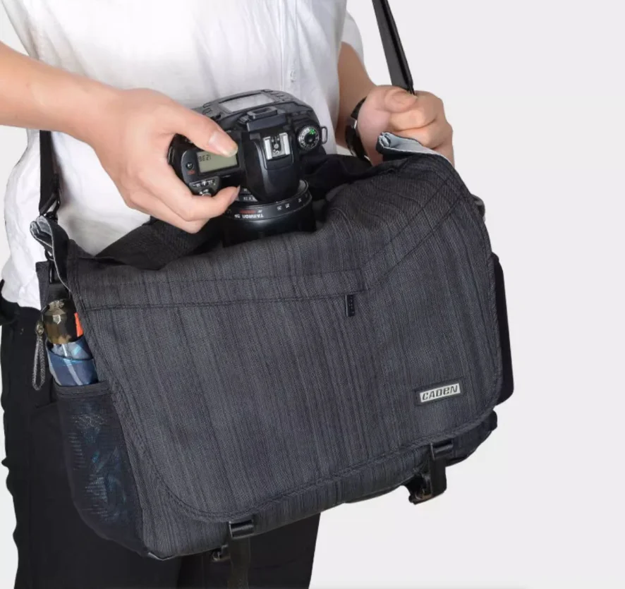 

2026 New Mens Messenger Bag Single Shoulder Polyester Waterproof With Rain Cover For Photography Lovers Crossbody Bags сумка sac