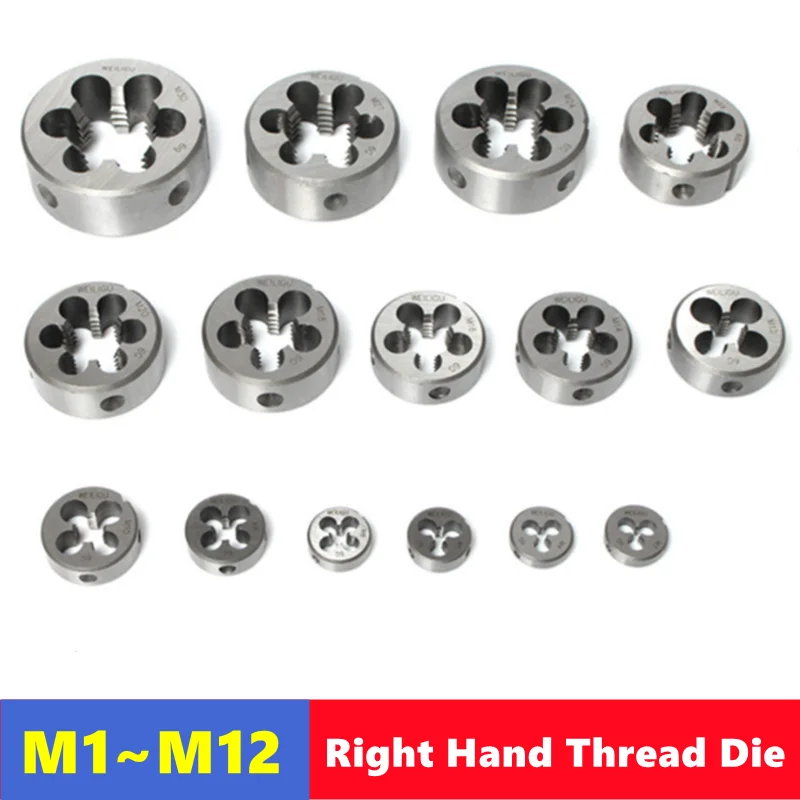 

1pcs right-hand metric die M1-M12, machine and hand tools for machine tools and manual external thread tapping and repair