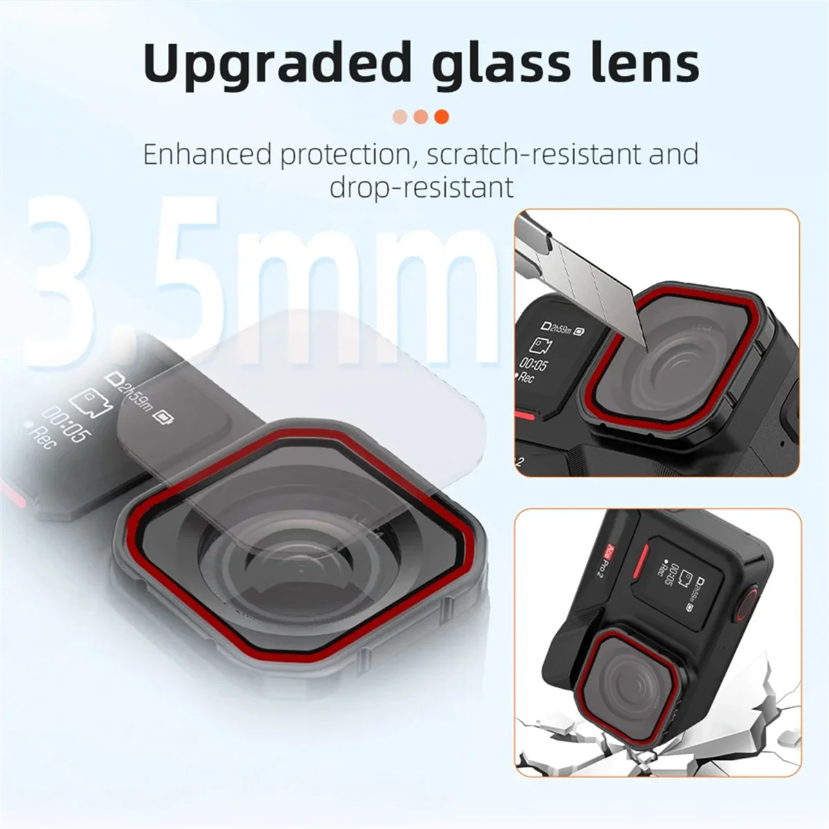 【ساخنة وسعر】4 قطعة مجموعة مرشحات العدسة ND مرشحات حامي العدسة مجموعة ملحقات الكاميرا ND8/16/32/64 مجموعة مرشح لـ Insta 360 ACE Pro2 #2