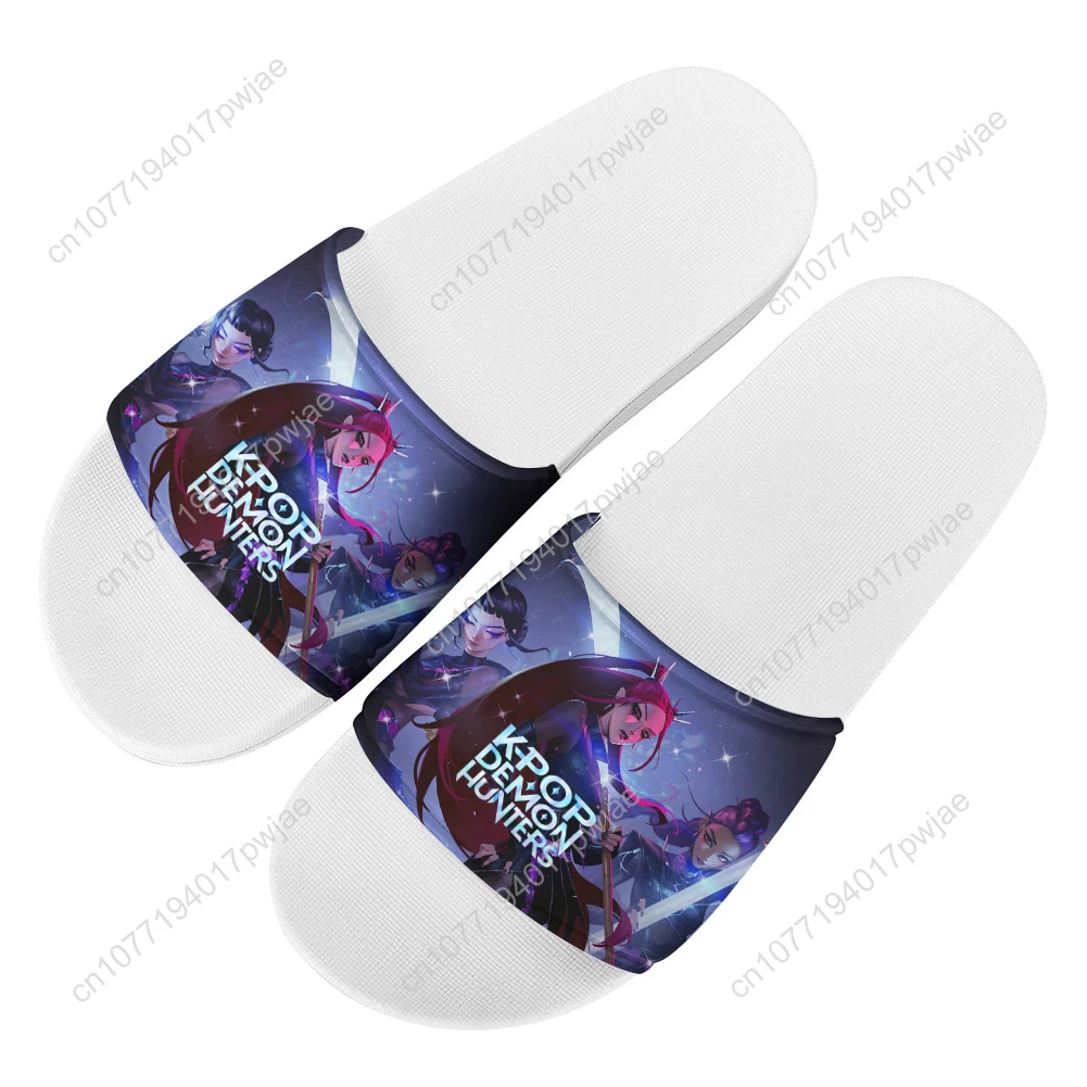 KPop شيطان الصيادين ميرا النعال المنزل أحذية ماء رجل إمرأة شبشب صيفي الرجعية داخلي في الهواء الطلق مخصص صنادل شاطئ بركة