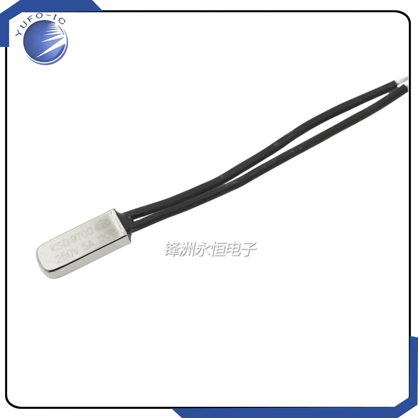 5 قطعة KSD9700 45/50/55/60/65/70/75/80/85/90/95/100/105C درجة عادة مغلقة ترموستات التبديل التحكم في درجة الحرارة 10A 250 فولت