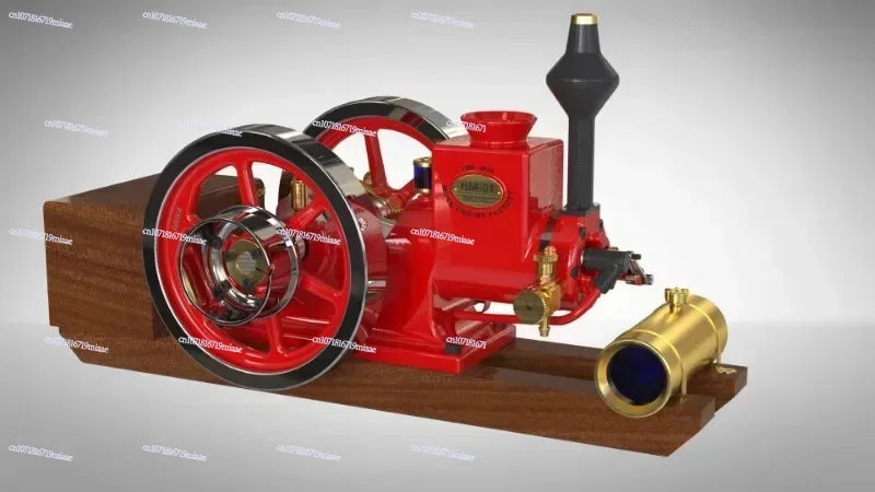 

Vintage four-stroke engine stationary horizontal IC engine model 7cc