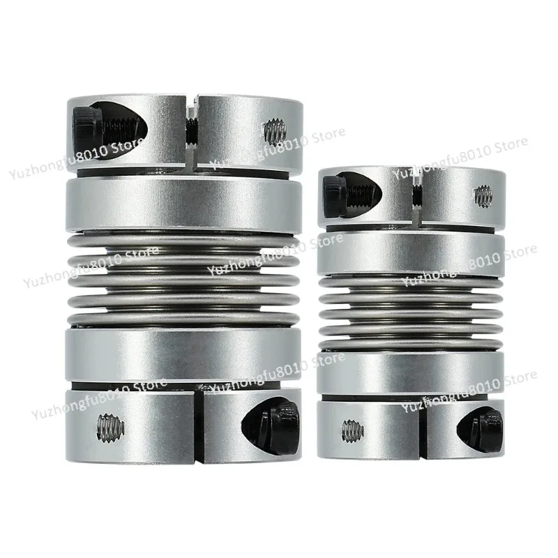 LB D32L48 Hole Diameter 6-15 Bellows Coupling Aluminum Alloy Encoder Step Servo Motor Screw  Elastic Flexible Coupling Cnc