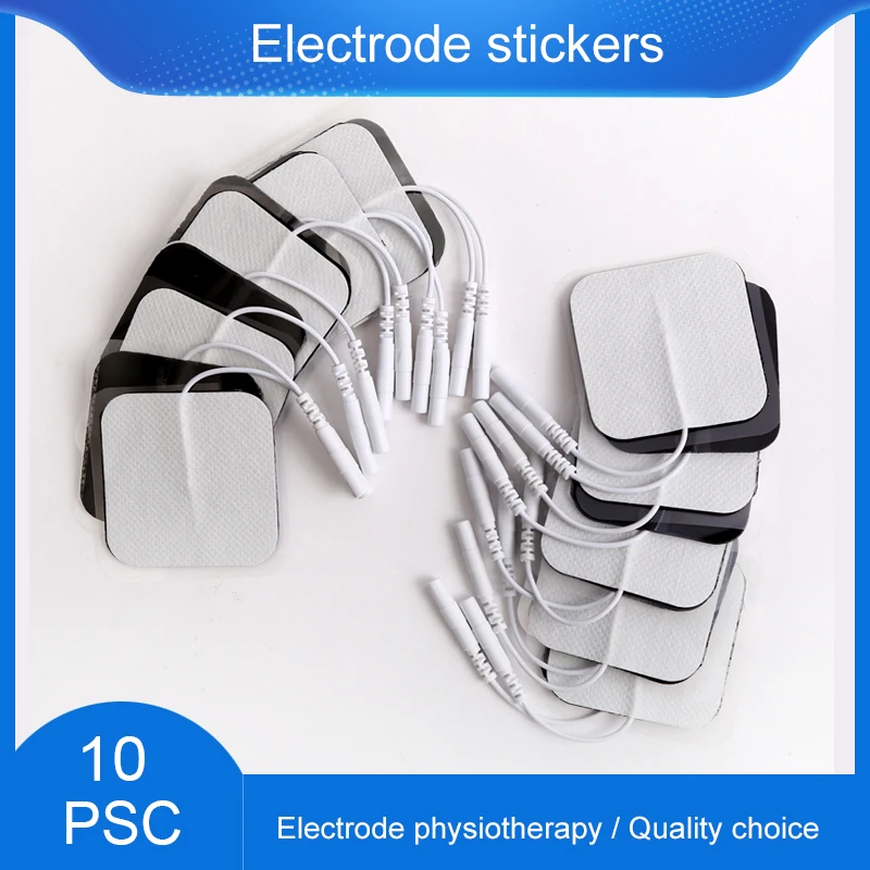 

5*5CM Non-woven Pin-type Electrode Patch Fabric Reusable Self Adhesive Tens Electrode Pads for Digital Massage Physiotherapy