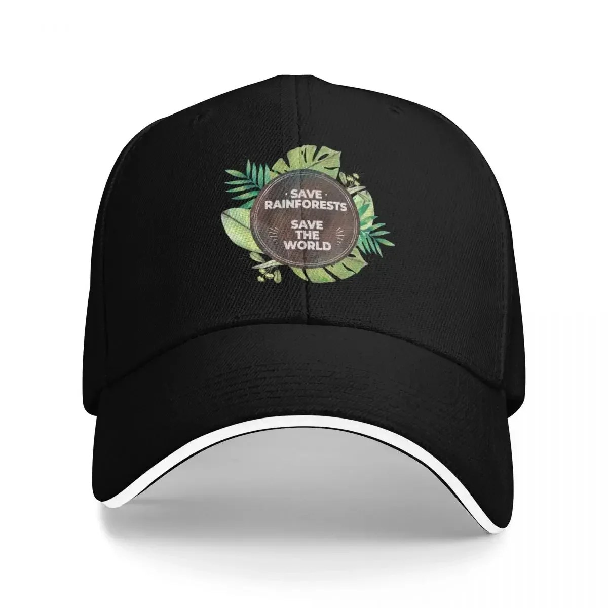 Gorra de Béisbol de Diseño 2026: Salva los Bosques Lluviosos, Salva el Mundo - Deforestación de la Amazónica en Brasil. Gorras de Lujo para Hombre y Mujer.
