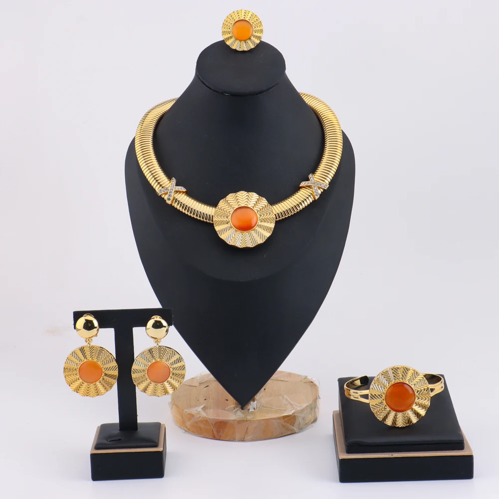 Women's Luxury Wedding Jewelry Accessories Set