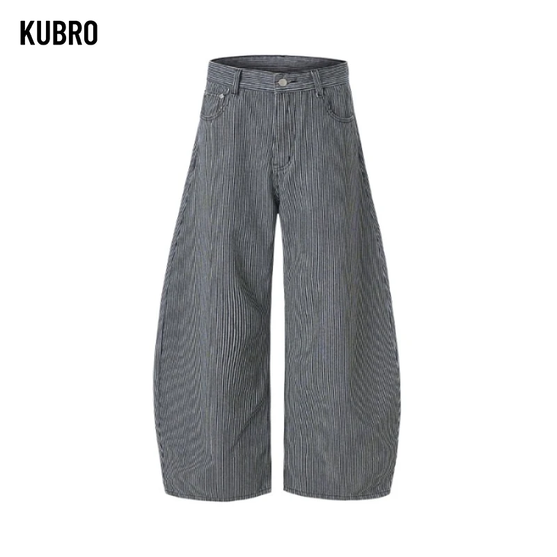 الرجعية مخطط سراويل تقليدية للرجال 2025 الخريف الشتاء فضفاضة تناسب بنطال ذو قصة أرجل واسعة الطابق طول تصميم الأزياء الرجال بناطيل كاجوال #5