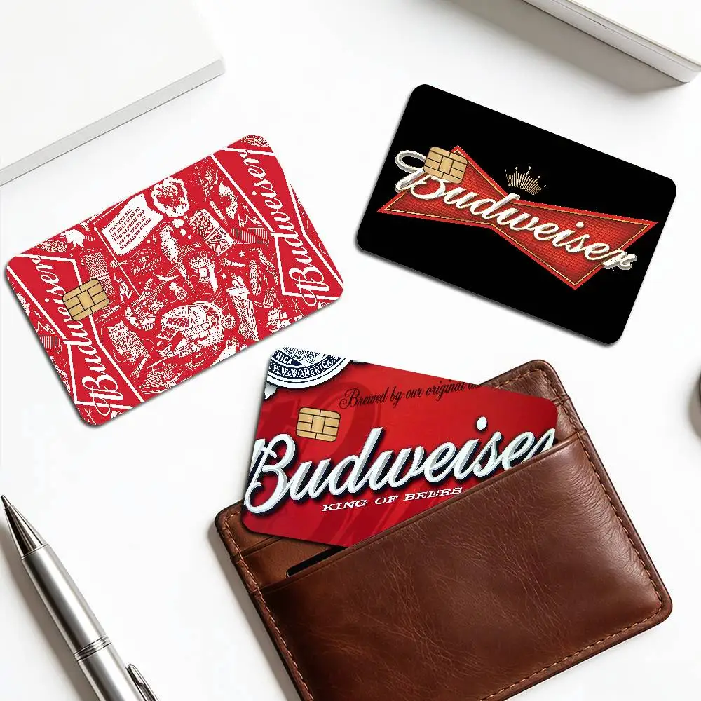 Classic Beer Brand B-Budreiser Spend or Save Funny Shell On Off Ultra Thin No Fade Sticker Skin Cover Film for Debit Credit Card