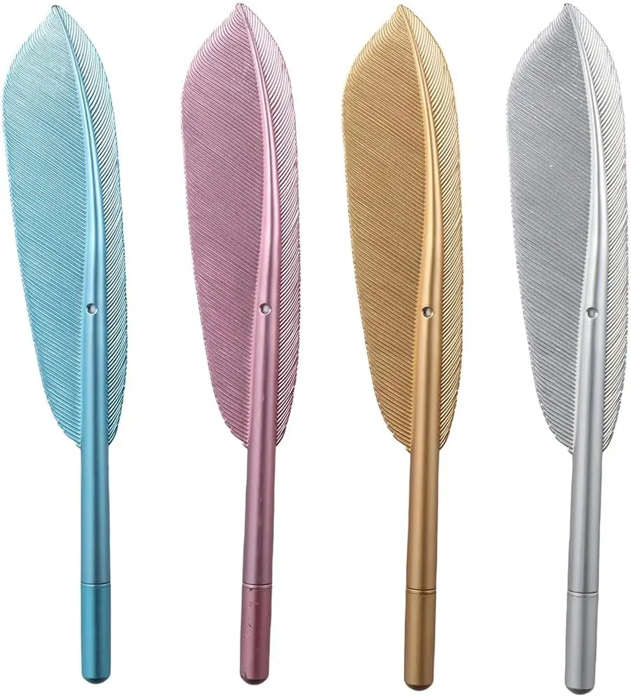 Feather Gel Pens Set Creative Neutral Pens Rod Desk Decorations Kawaii Stationery Supplies Back To School