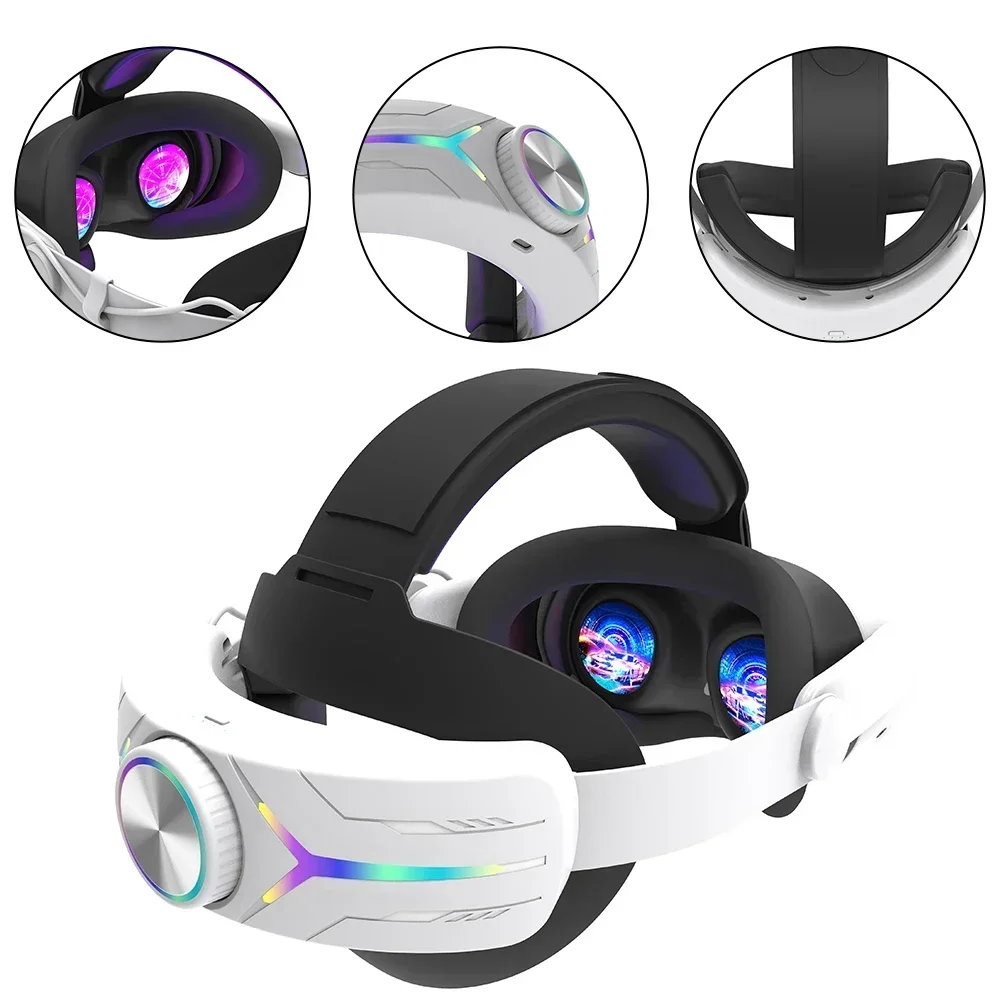 

VR Headset Battery Head Strap For Meta For Quest 3 Fast Charging Comfort Extend Playtime VR Accessories