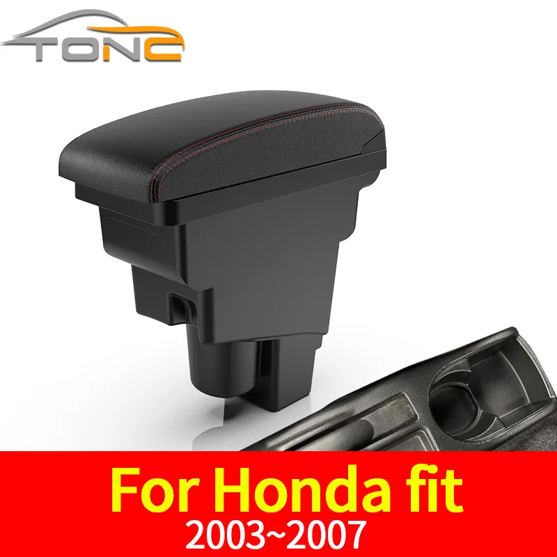 

For Honda Jazz Armrest box For Honda Fit Jazz 1 Car Armrest 2003-2007 Arm Storage box car accessories 2003 2004 2005 2006 2007