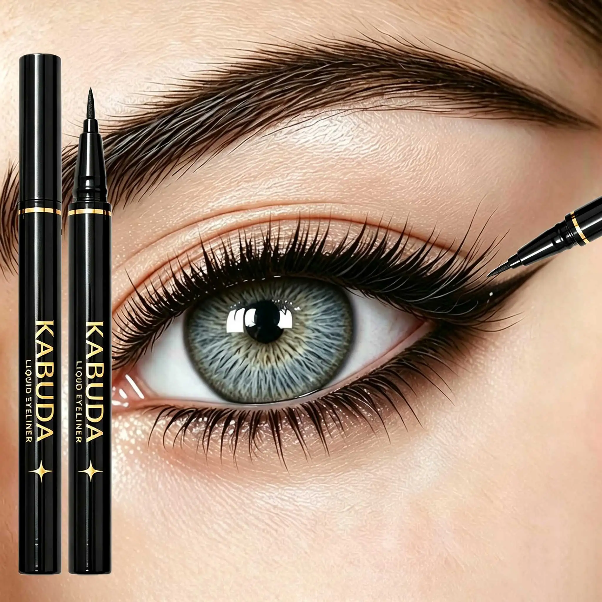 2PCS Liquid Eyeliners, Ultra-Fine Tip, Long-Lasting Waterproof Smudgeproof Makeup, Perfect for Beauty Enthusiasts & Beginners