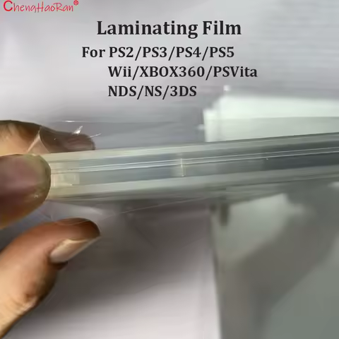 100PCS Plastic Film For PS2/PS3/PS4/PS5/Wii/XBOX360/PSVita/NDS/NS/3DS Game Packaging Smoke Film Hot Stamping Film A-level Film