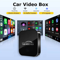 2024 New Smart Car Video Box Carplay Adapter Wired to Wireless Carplay& Android Auto Cars Smart AI Box For Netflix Youtube