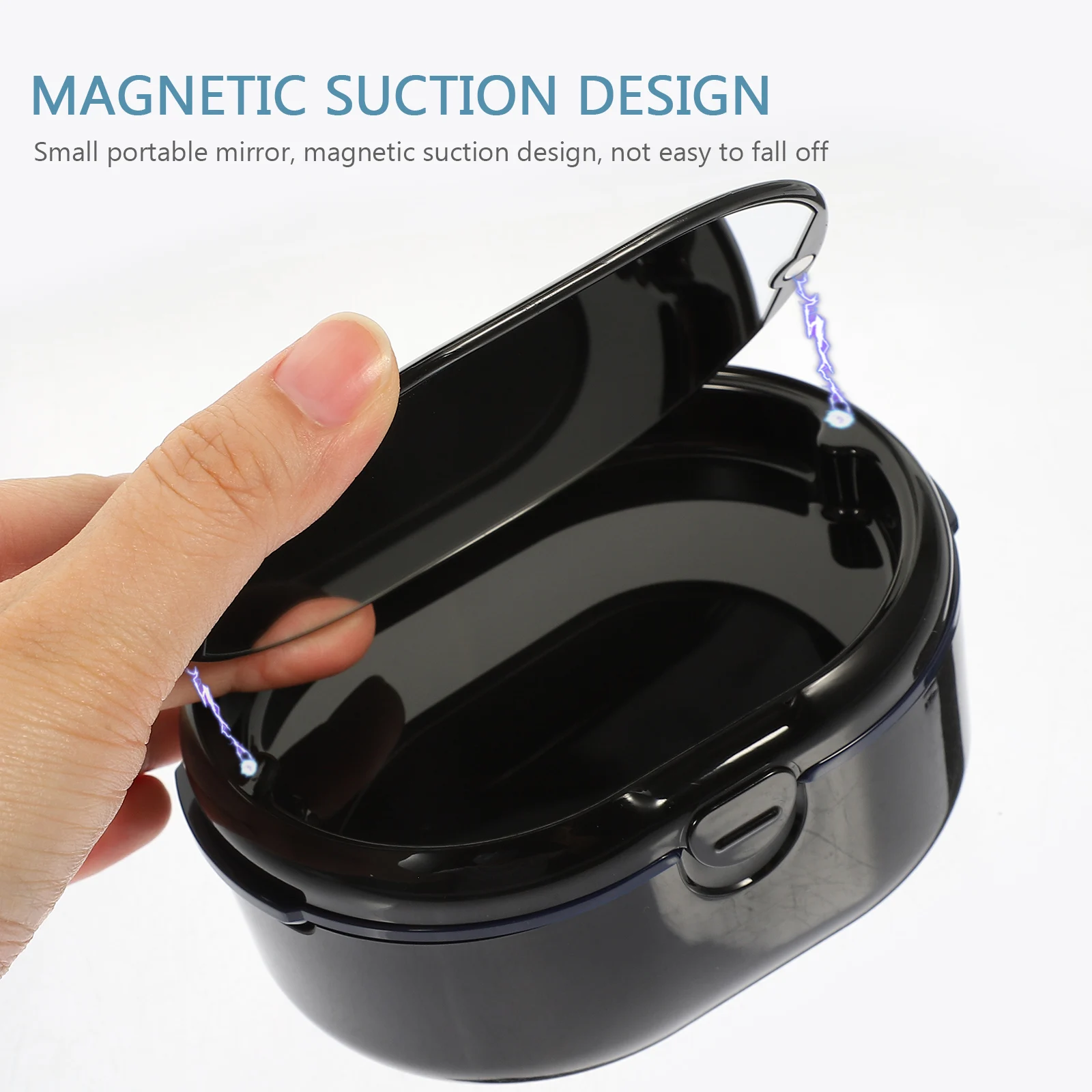 

Denture Box Orthodontic Retainer Case Reusable Tooth Brace Storage Container PP ABS Portable Dustproof Scratch Resistant Compact