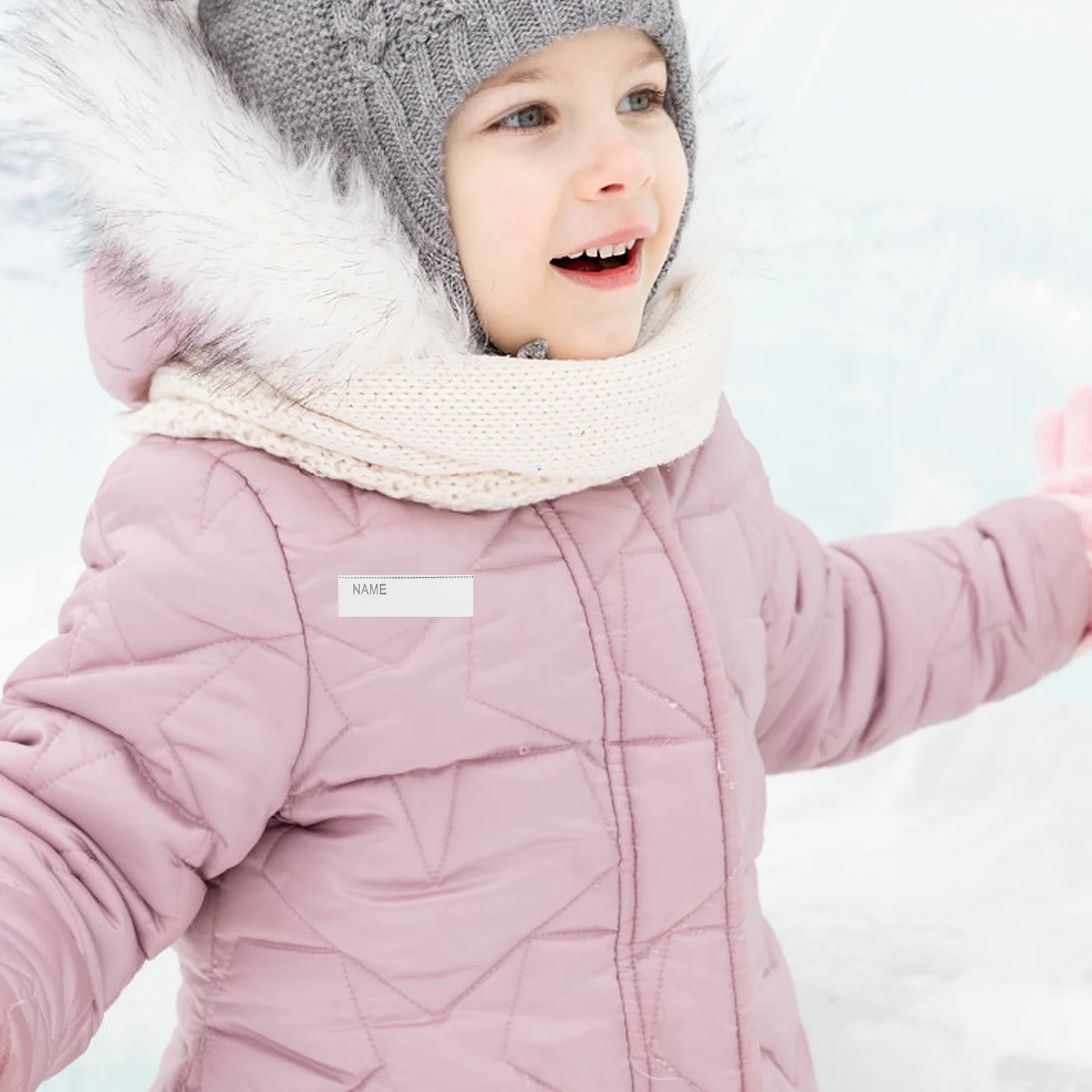 

1 Set No-Iron Clothing Labels Kids Washable Self-Stick Name Tags For Coats Hats School Uniforms Fabric Labels For Clothes Kids