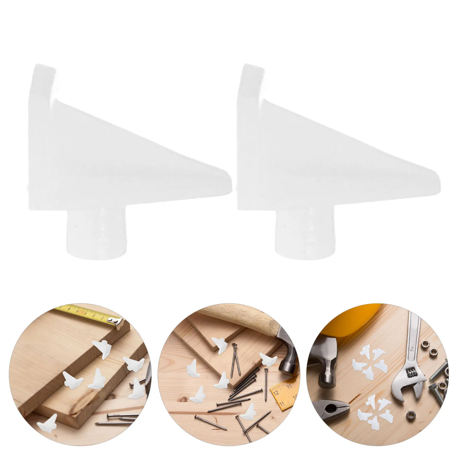 

50Pcs Cabinet Shelf Support Clips Plastic Shelf Pegs for Shelves Closet Bookshelf Kitchen Furniture Holders Stable Support