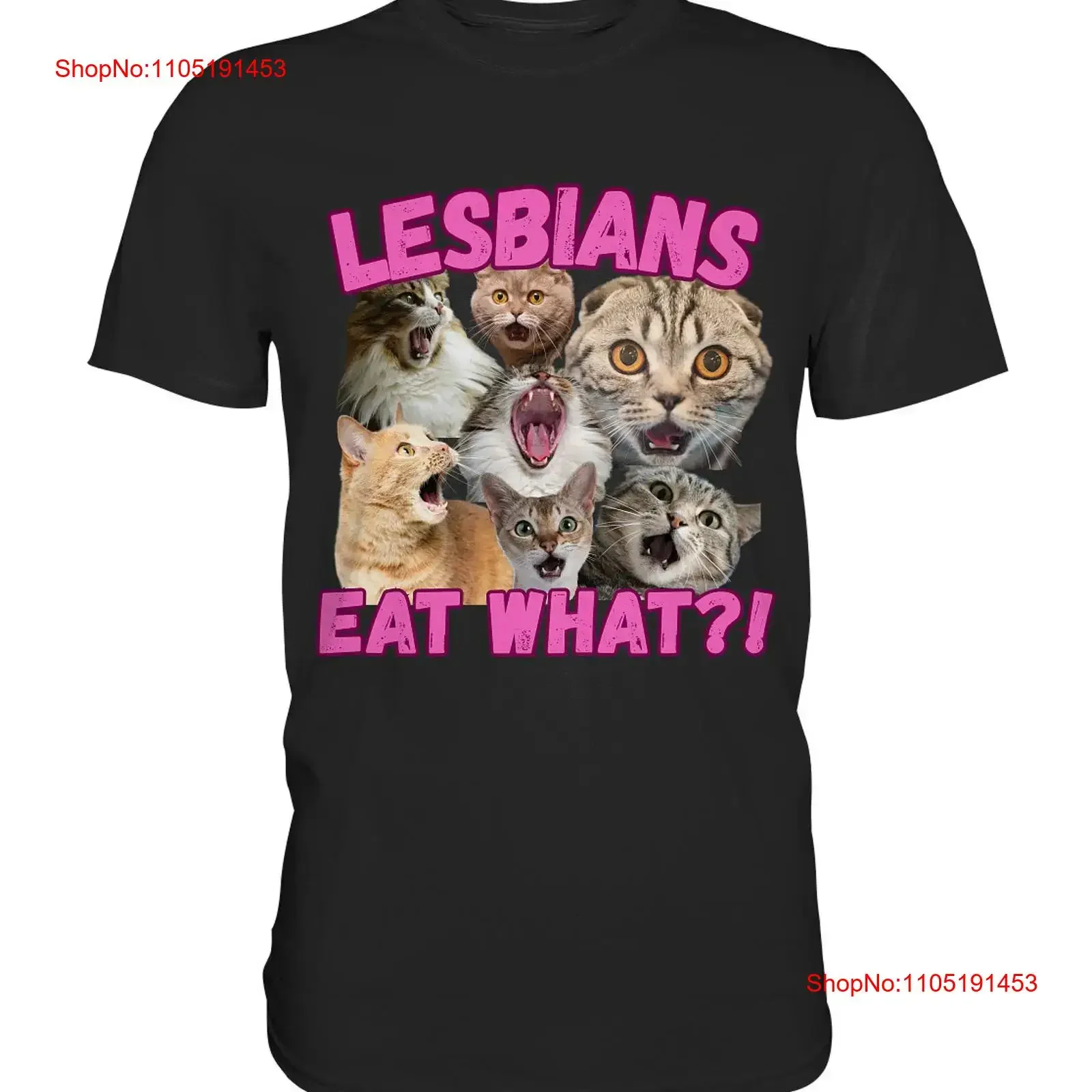 المثليات تأكل ما متعة تي شيرت القطط كس قسط خمر غسلها قليلا موضة أنيقة الرسم امتدت للجنسين الشارع الشهير #1