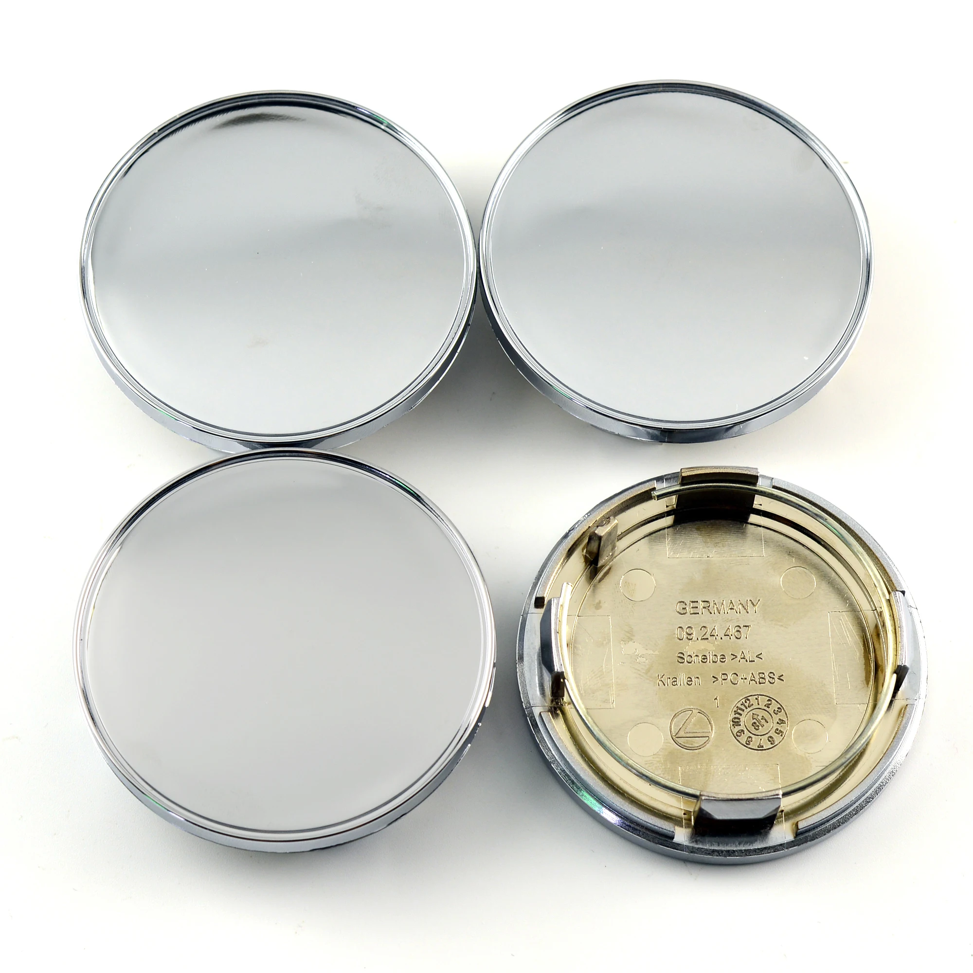 4pcs RM RS Wheel Center Hub Caps 70mm 61mm For 09.24.467 09.24.486 09.24.494 56.24.1202 Rims Cover Refits Car Accessrois