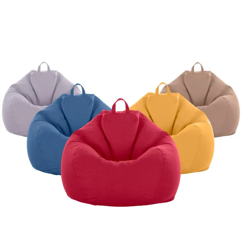 

Purple bean bag chair convertible modern design lazy sofa recliner seat fluffy children adult outdoor bean bag sofa