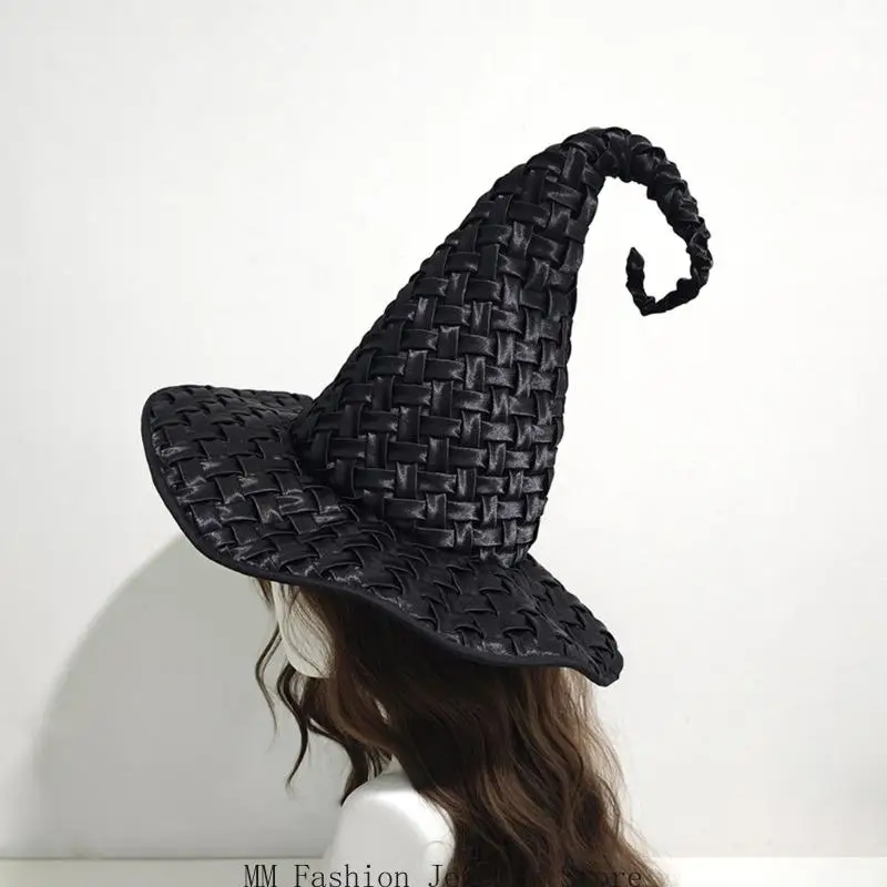 D0UB هالوين قبعة الساحرة معالج القبعات للنساء الفتيات هدايا زي الهالوين التأثيري ملابس تنكرية الكرنفالات زينة الحفلات #2