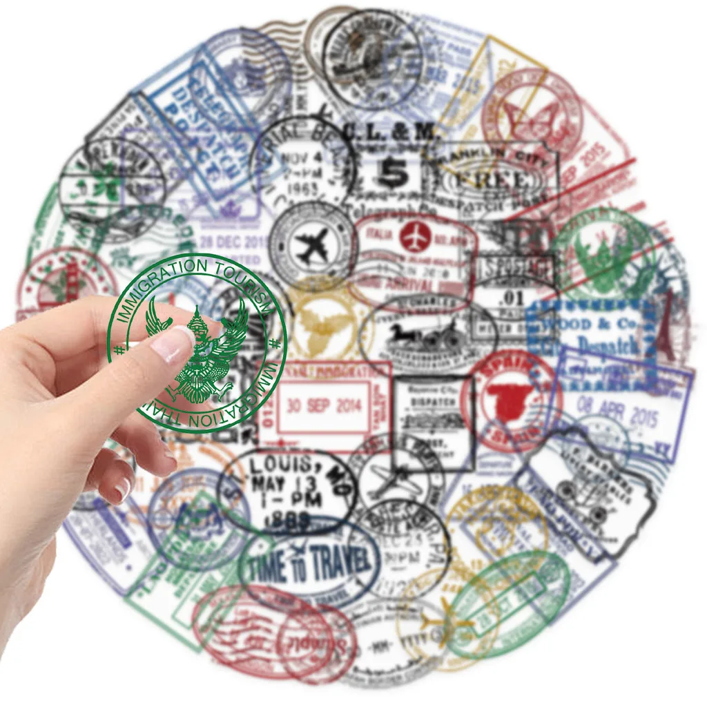 60 قطعة من ملصقات البريد الشفافة العتيقة - ديكور PET مقاوم للماء للمجلات والقيثارات وأجهزة الكمبيوتر المحمولة لتسجيل متجر YourLife