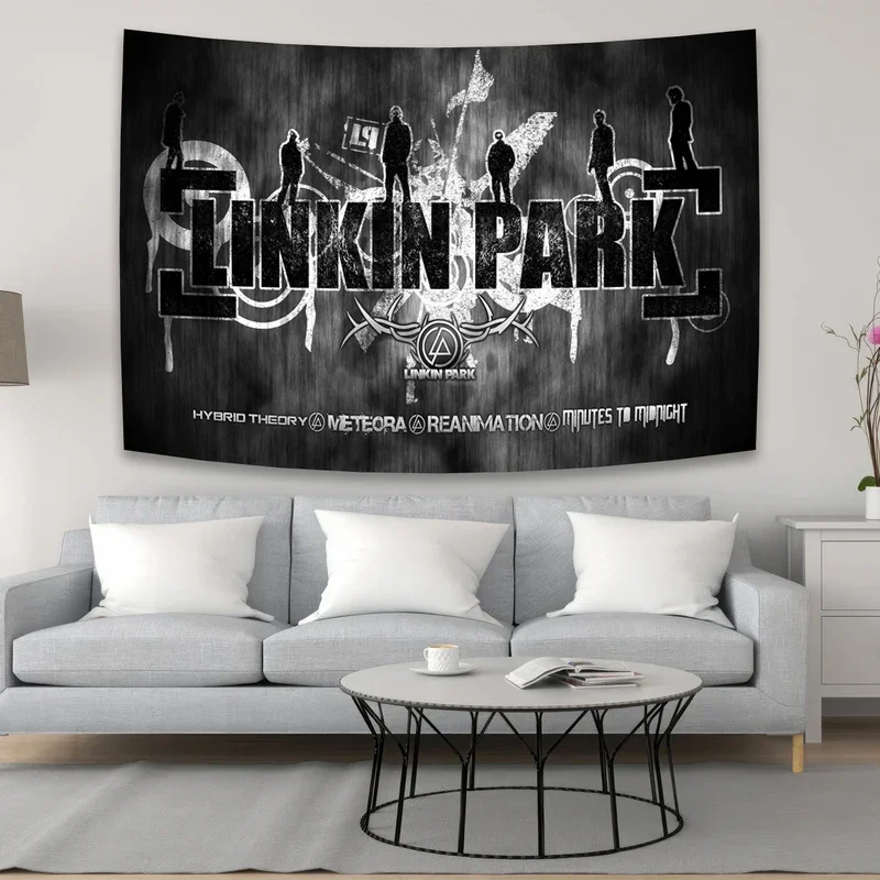 Rock Rap Tapestry Banner Flag Hippie Linkinparks Music Posters Wall Hanging Print Polyester Tapestry # 0@