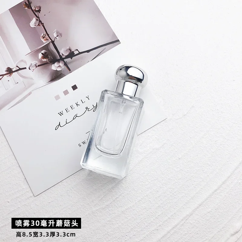 30ml Perfume Split Bottle Glass Press Empty Spray Bottle Screw Cosmetic Replacement Bottles High-end Small Sample Wholesale