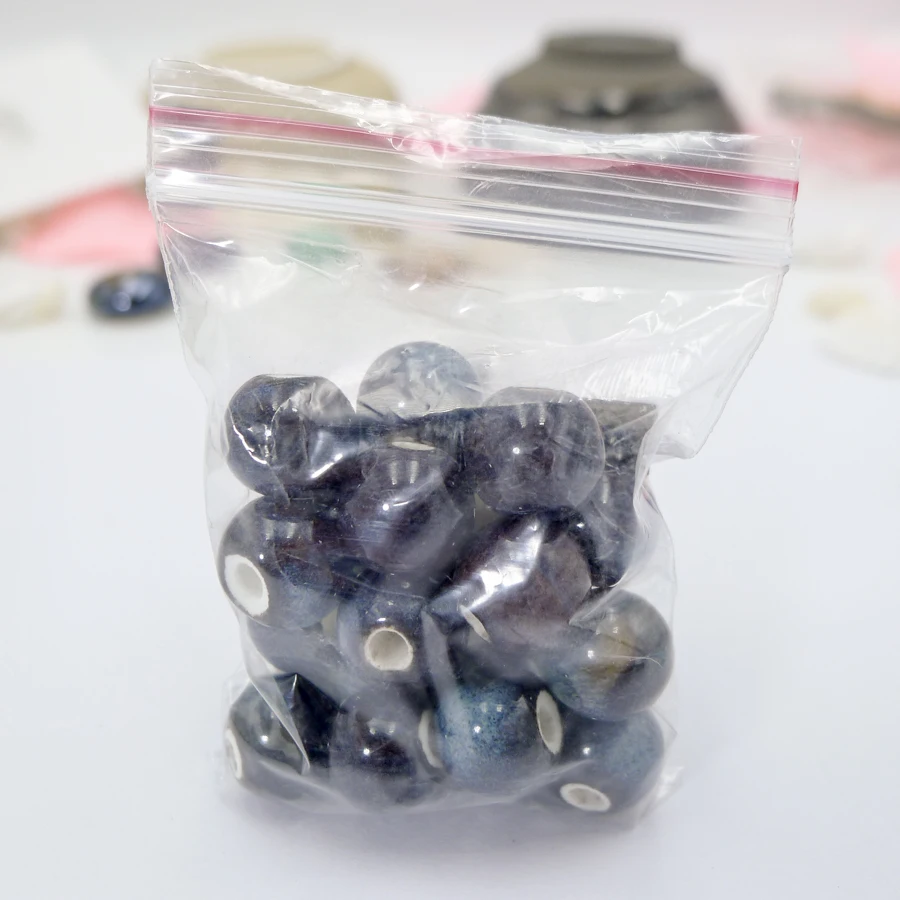 10# 40pcs Quality Ceramic Beads Jingdezhen Ceramics Porcelain Bead For Jewelry Making 10mm  Beads #A304A