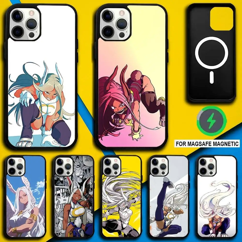 

My Hero M-Mirko Anime Phone Case For iPhone 17,16,15,14,13,12,11,Pro,Max,Plus,Mini,SE4,E Magnetic Magsafe Wireless Charging
